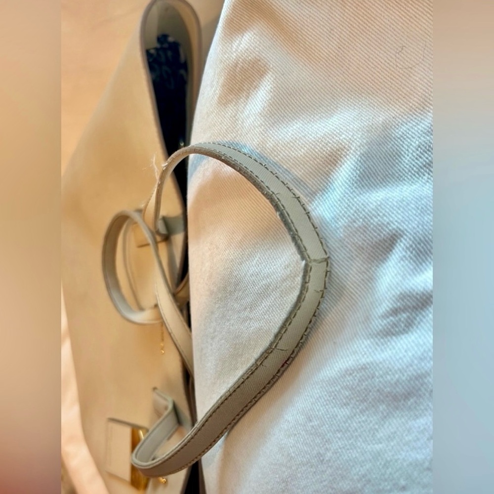 Marc Jacobs Sidekick Tan Luggage Tag 2019SS Plain Gold Leather Logo Purse Tote - Picture 6 of 14